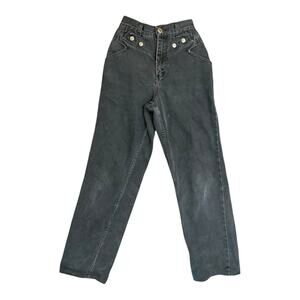 Womens Vintage 80s Lawman Denim Jeans High Waist Mom Western 00